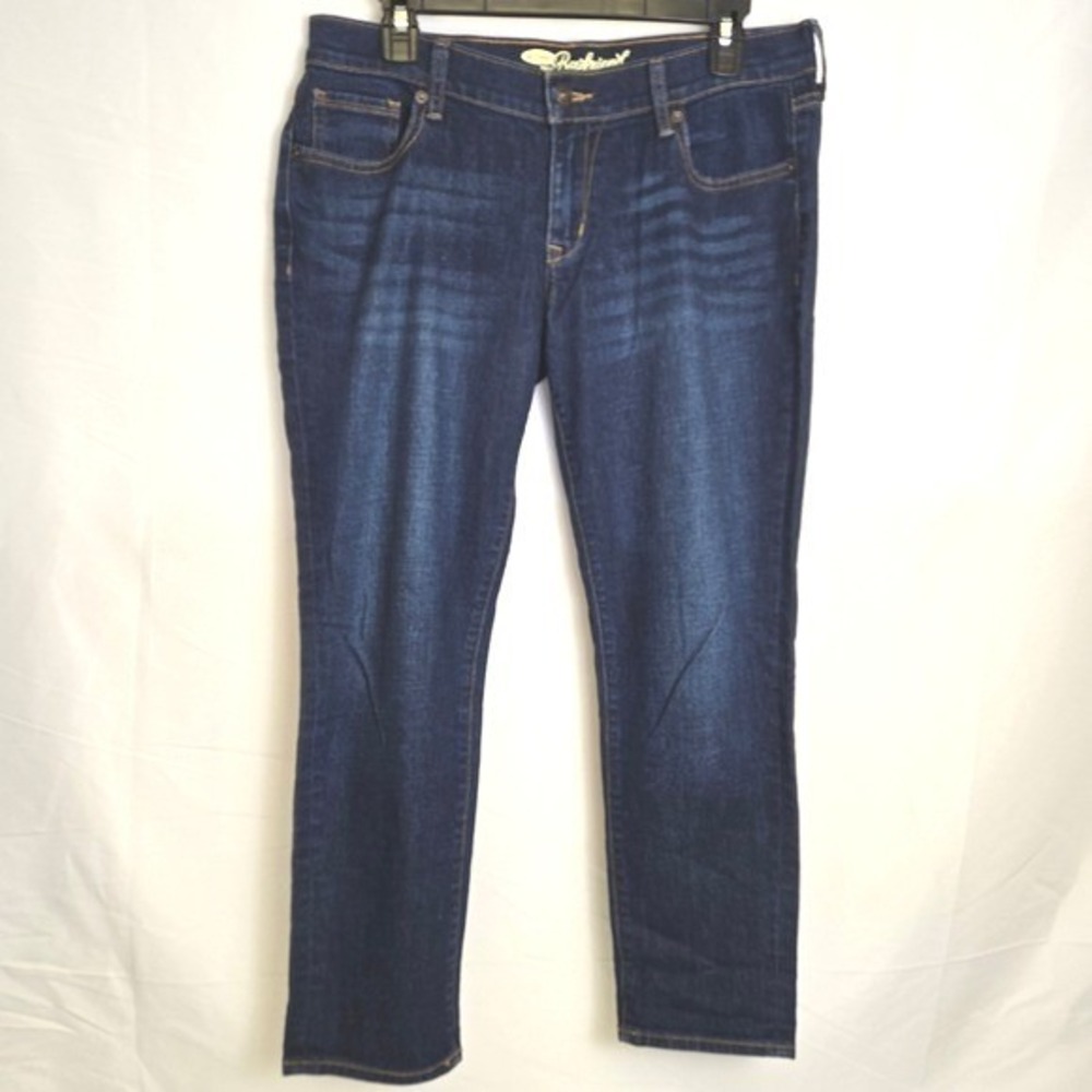 Old Navy Skinny Boyfriend Jeans Mid-rise Milky Way Color Casual Size 6,‎ HOL13
